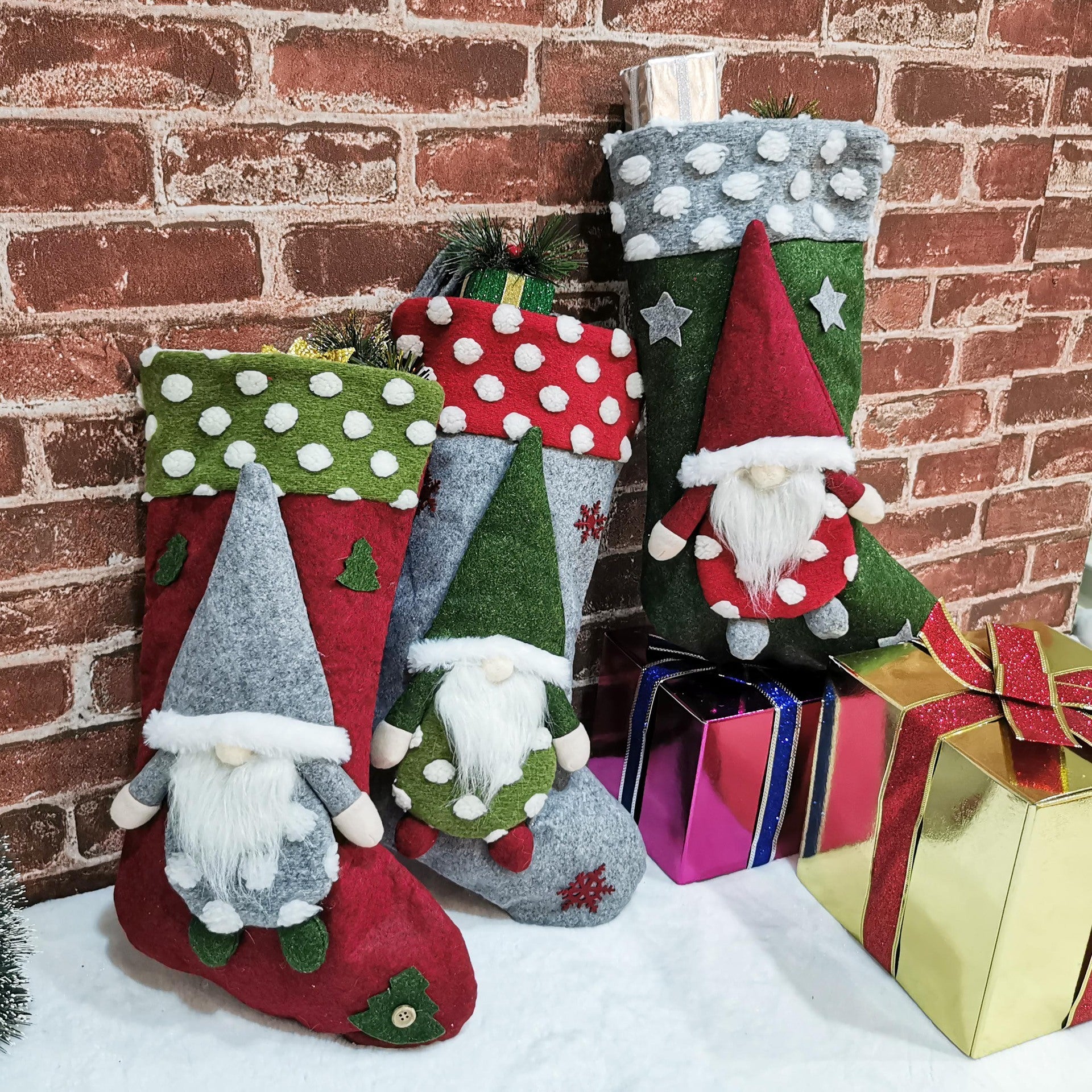 Lambswool 3D Christmas Socks
